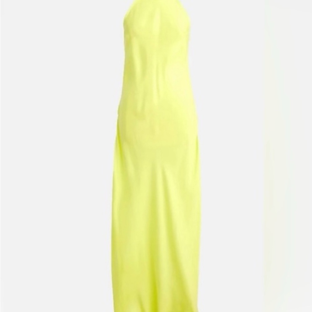 J. Crew Amber Slip Dress in Pale Kiwi